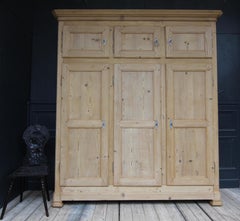 19th Century South German or Swiss Provincial Pine Cabinet