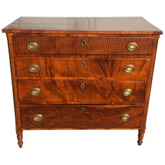 19th Century Southern Backcountry Maple 4-Drawer Chest