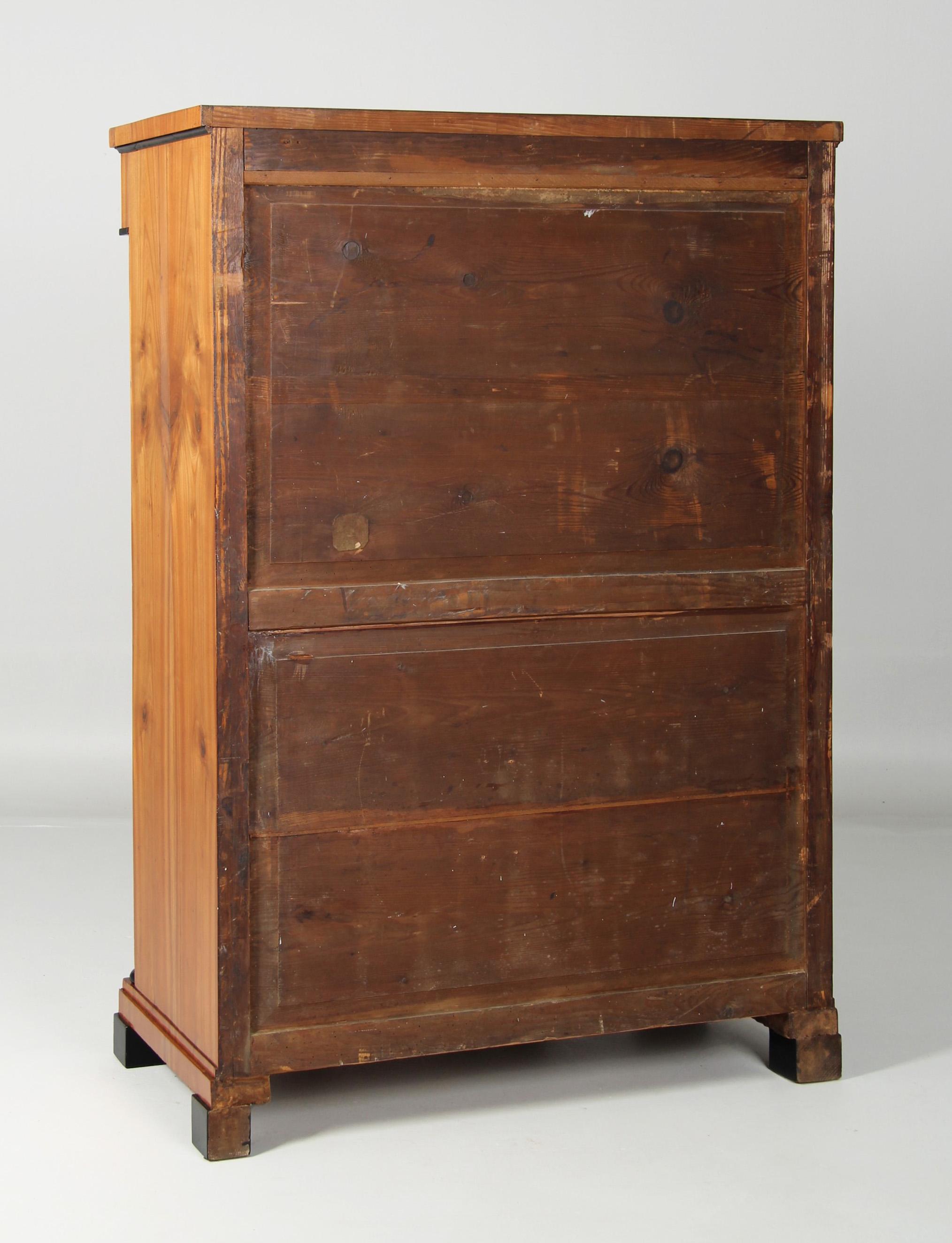 19th Century Southern German Secretaire, Cherry, Biedermeier circa 1830 For Sale 9