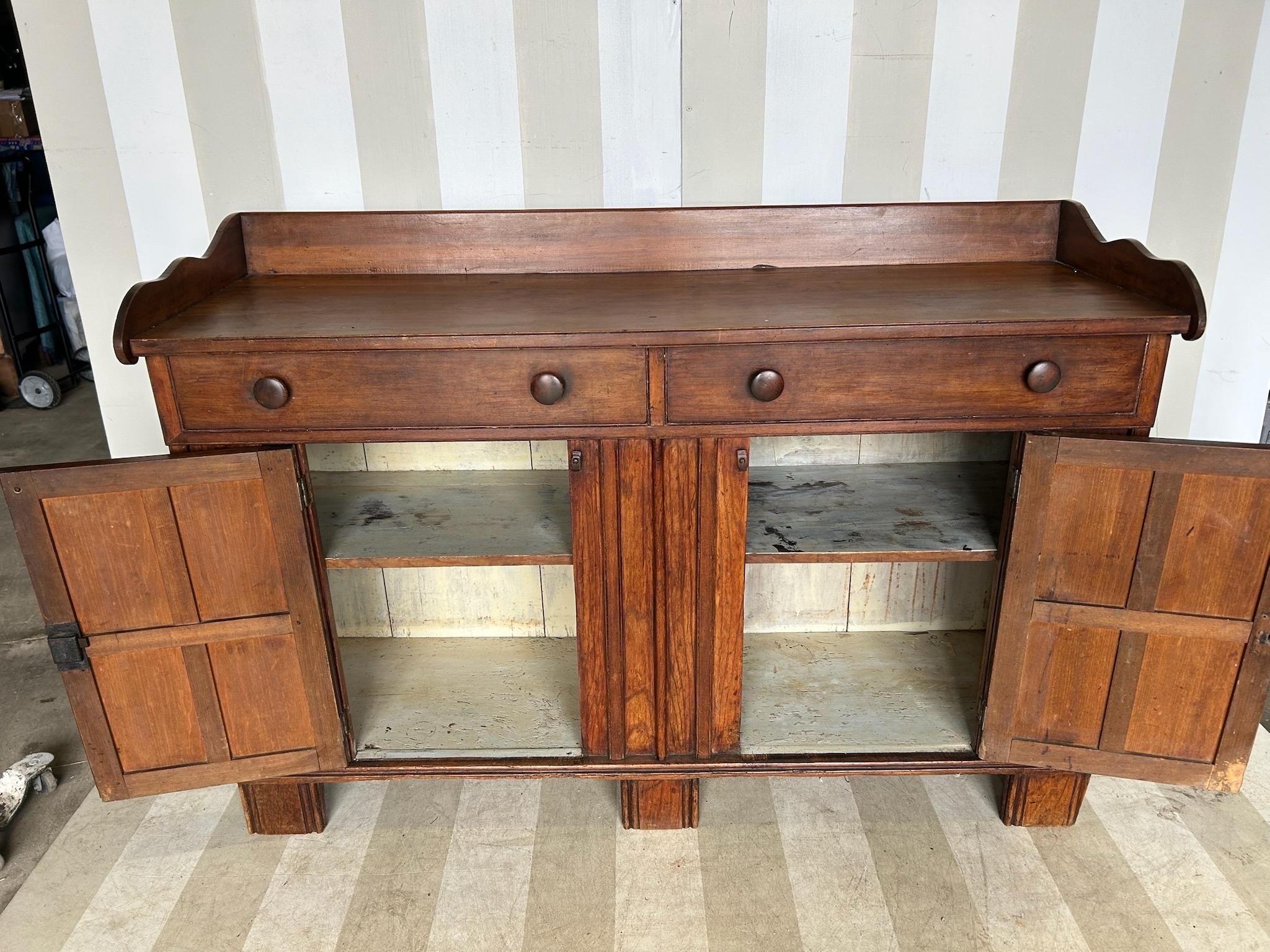 19th Century Southern Raised Panel Walnut Sideboard, Likely Virginia For Sale 3