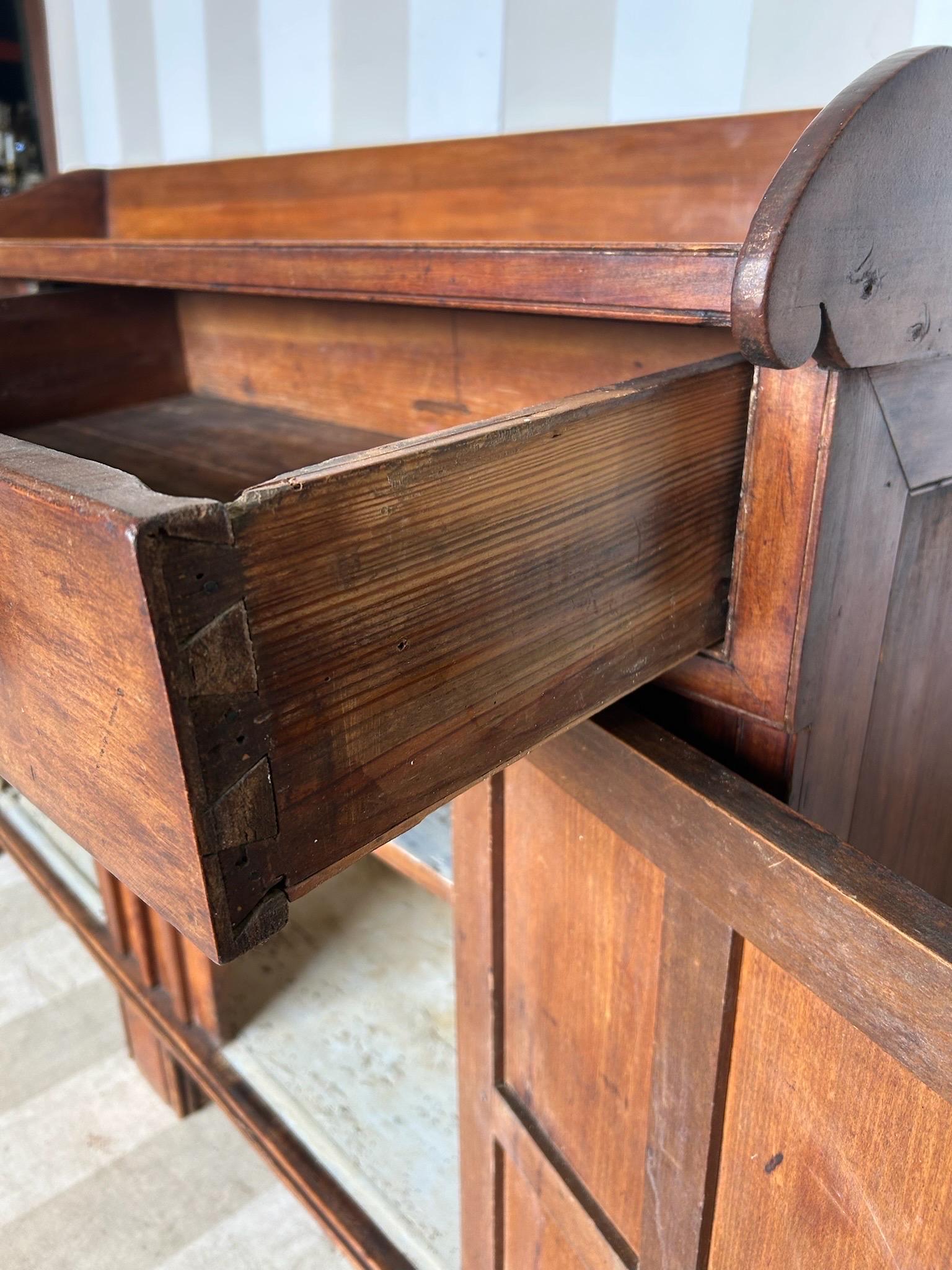 19th Century Southern Raised Panel Walnut Sideboard, Likely Virginia For Sale 5