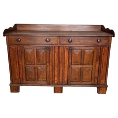 Antique 19th Century Southern Raised Panel Walnut Sideboard, Likely Virginia