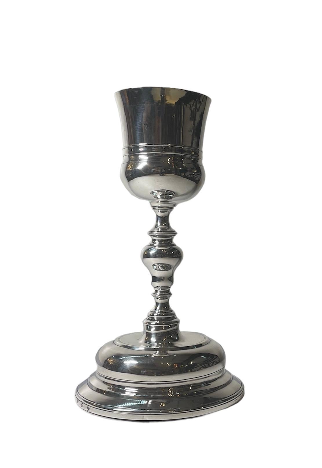 19th Century Spaniard Silver Chalice For Sale 3