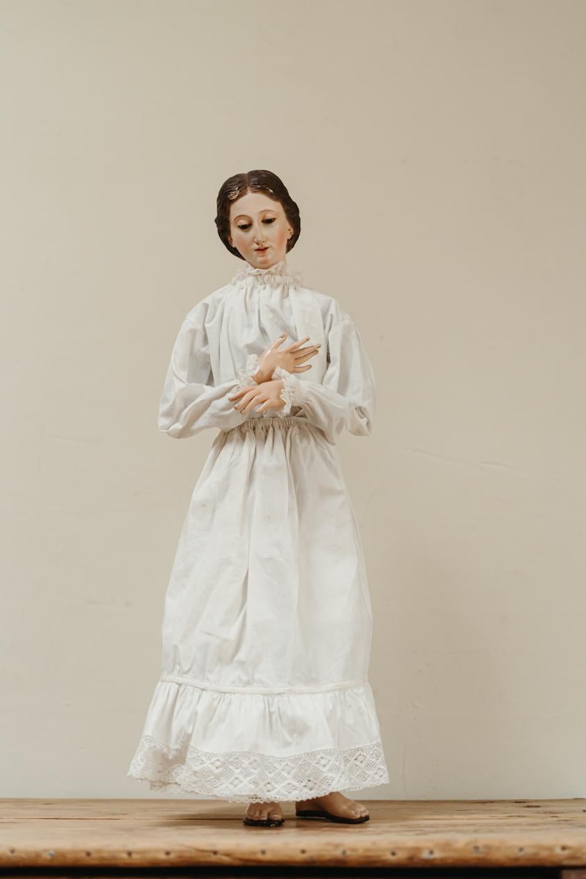 19th Century Spanis Santos Figure For Sale 4