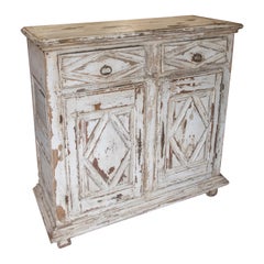 19th Century Spanish 2-Drawer
2-Door Wooden White Console Cabinet 19th Century Spanish 2-Drawer
2-Door Wooden White Console Cabinet
