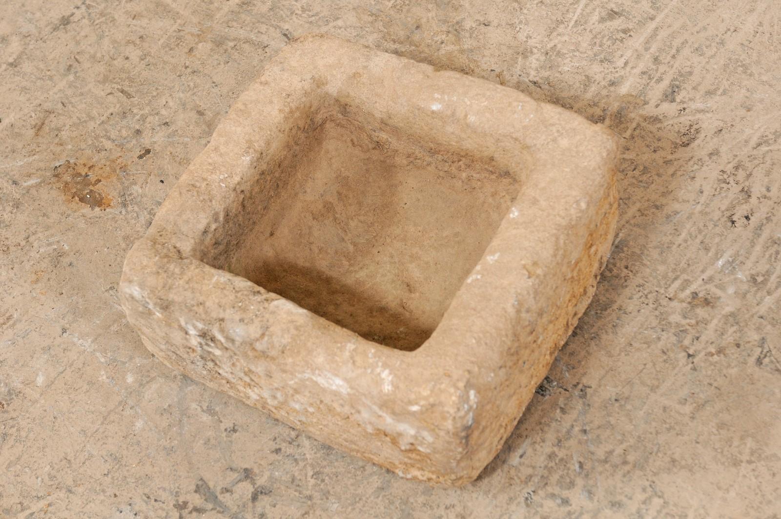 19th Century Spanish Carved Stone Trough 7