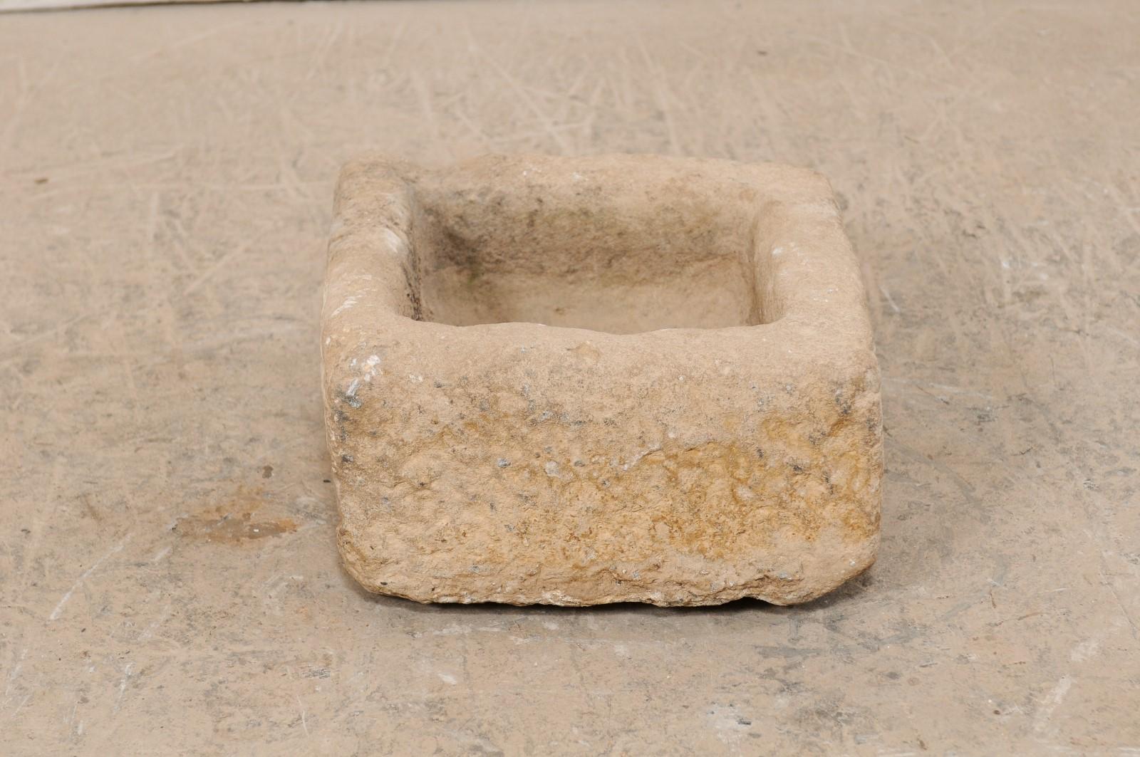 19th Century Spanish Carved Stone Trough In Good Condition In Atlanta, GA