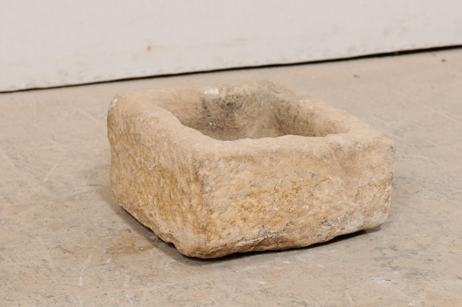 19th Century Spanish Carved Stone Trough 2