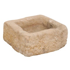 19th Century Spanish Carved Stone Trough