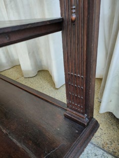 19th Century Spanish Carved Walnut Console Table