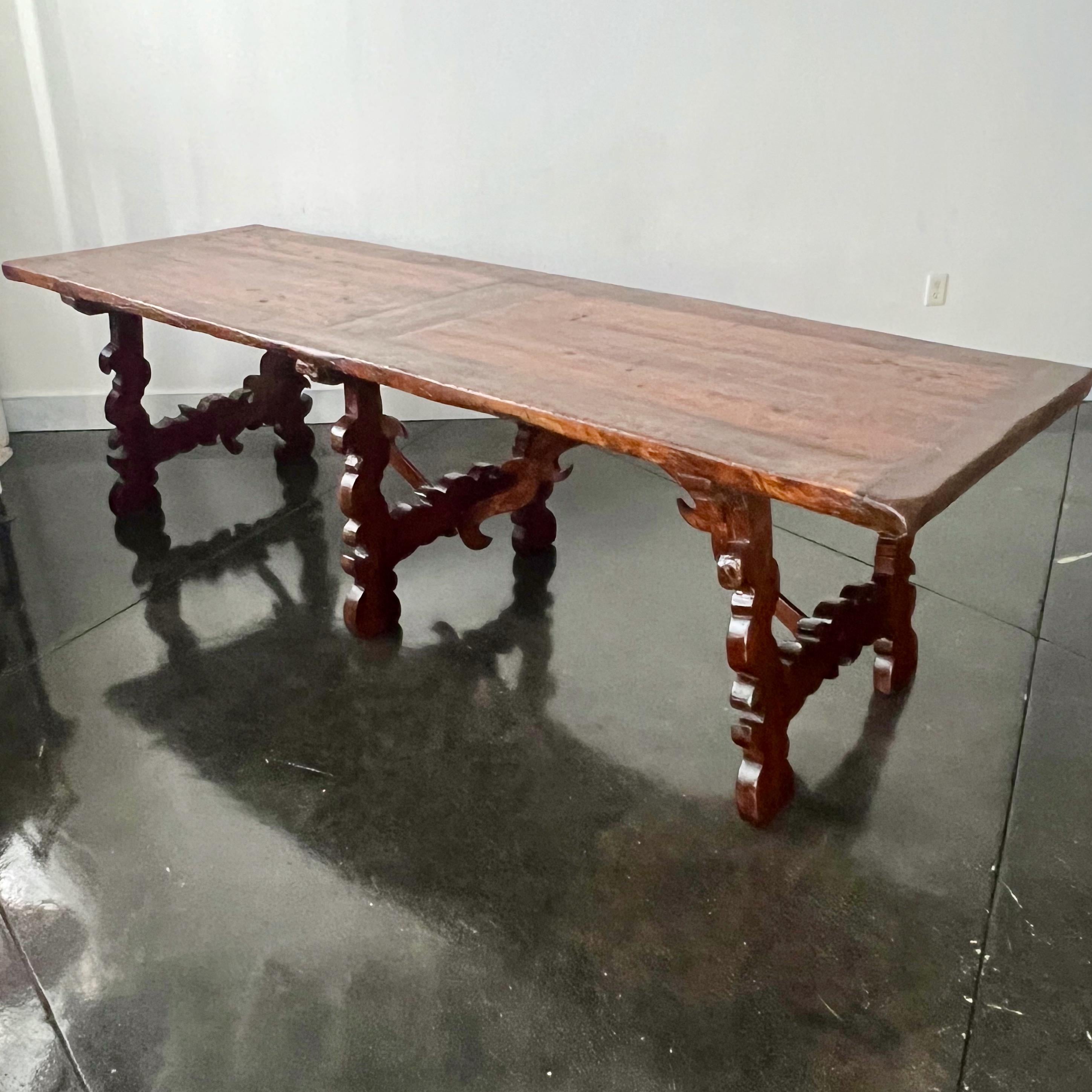 Hand-Carved 19th century Spanish Catalan Region Dining Table