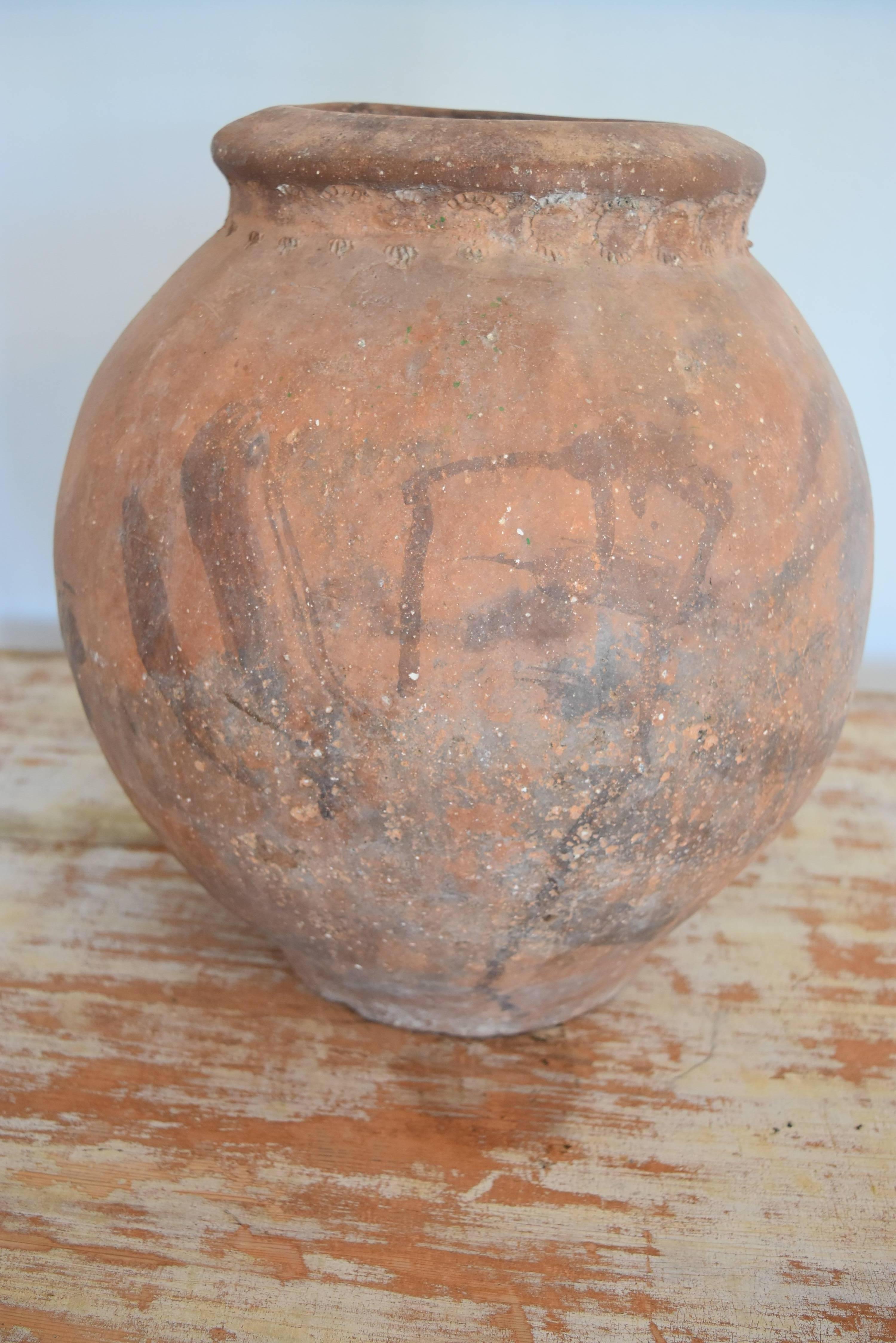 19th Century Spanish Ceramic Jar from Andalusia 1