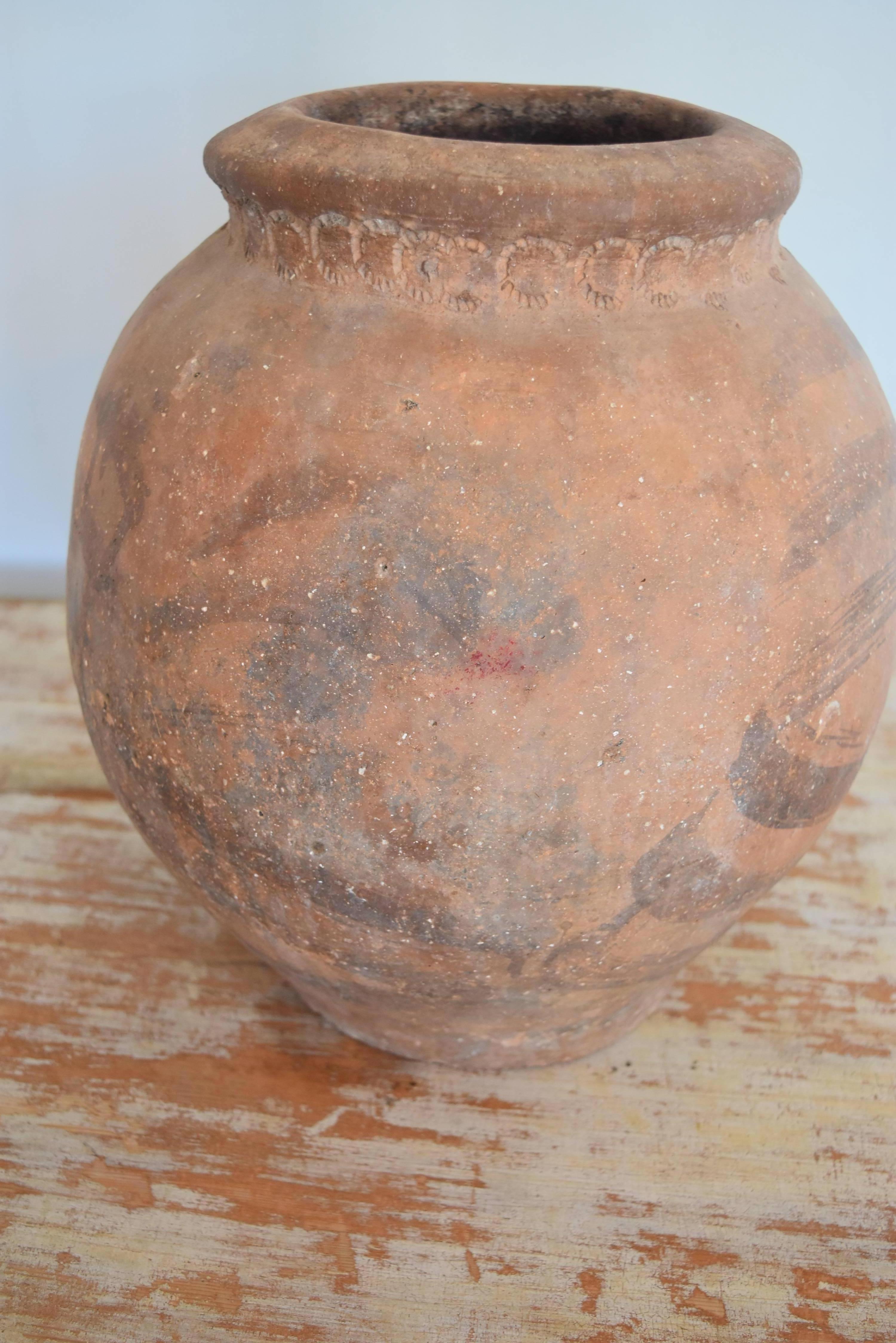 19th Century Spanish Ceramic Jar from Andalusia 2