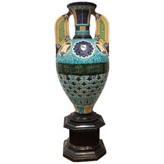19th Century, Spanish Ceramic Vase Made for the Islamic Market