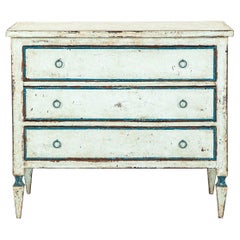 19th Century Spanish Chest of drawers in Duck Egg Blue Paint