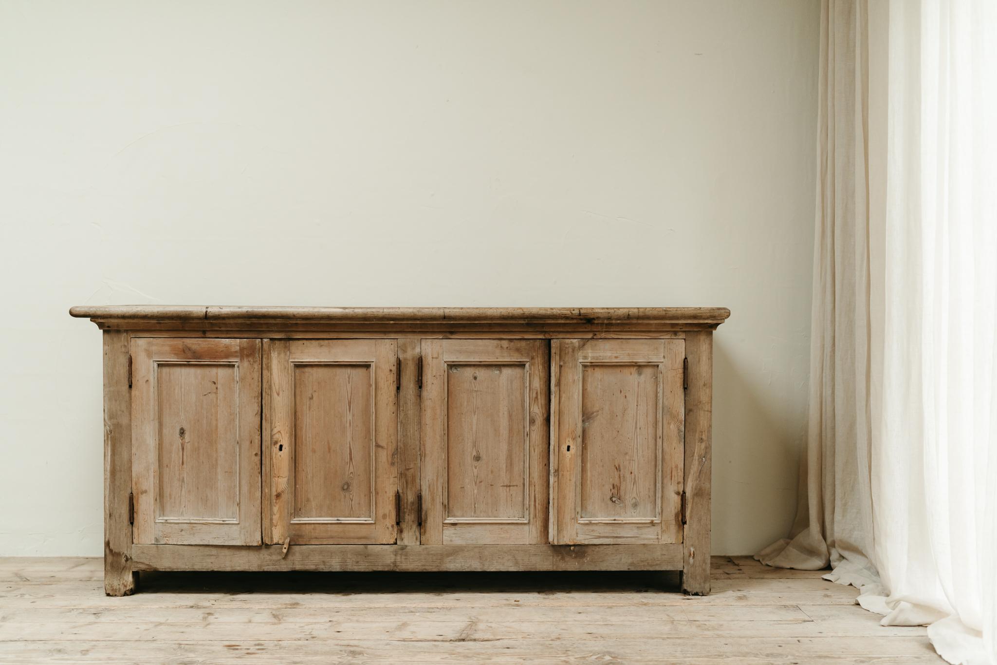 lovely patina on this chestnut enfilade/dresser ... totally genuine mid 19th century piece of furniture ... 