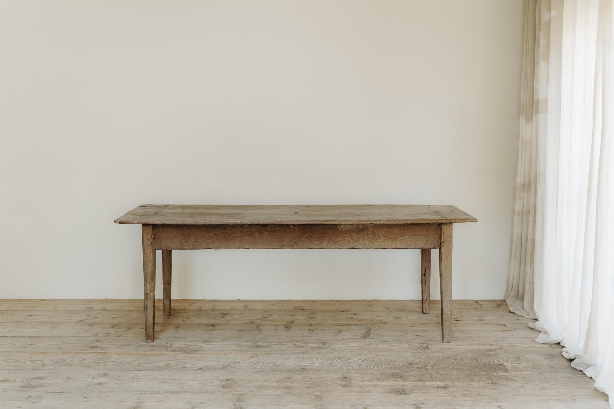 Mesa de cocina de castaño español del siglo XIX ... Español en venta