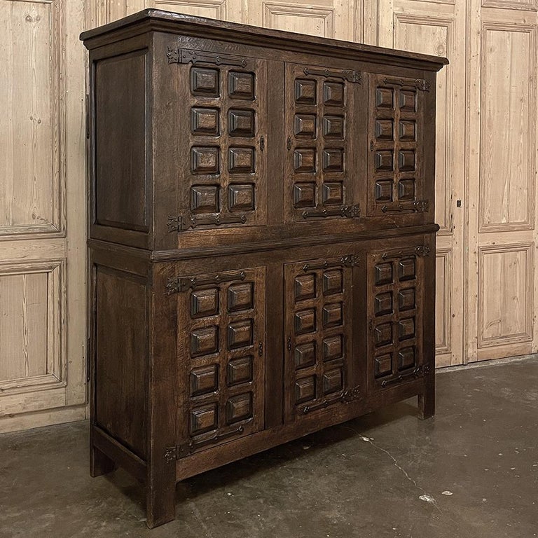 19th Century Spanish Colonial 6-Door Cabinet, Cupboard For Sale at 1stDibs