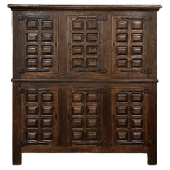 19th Century Spanish Colonial 6-Door Cabinet, Cupboard