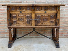 19th Century Spanish Console Table in Walnut