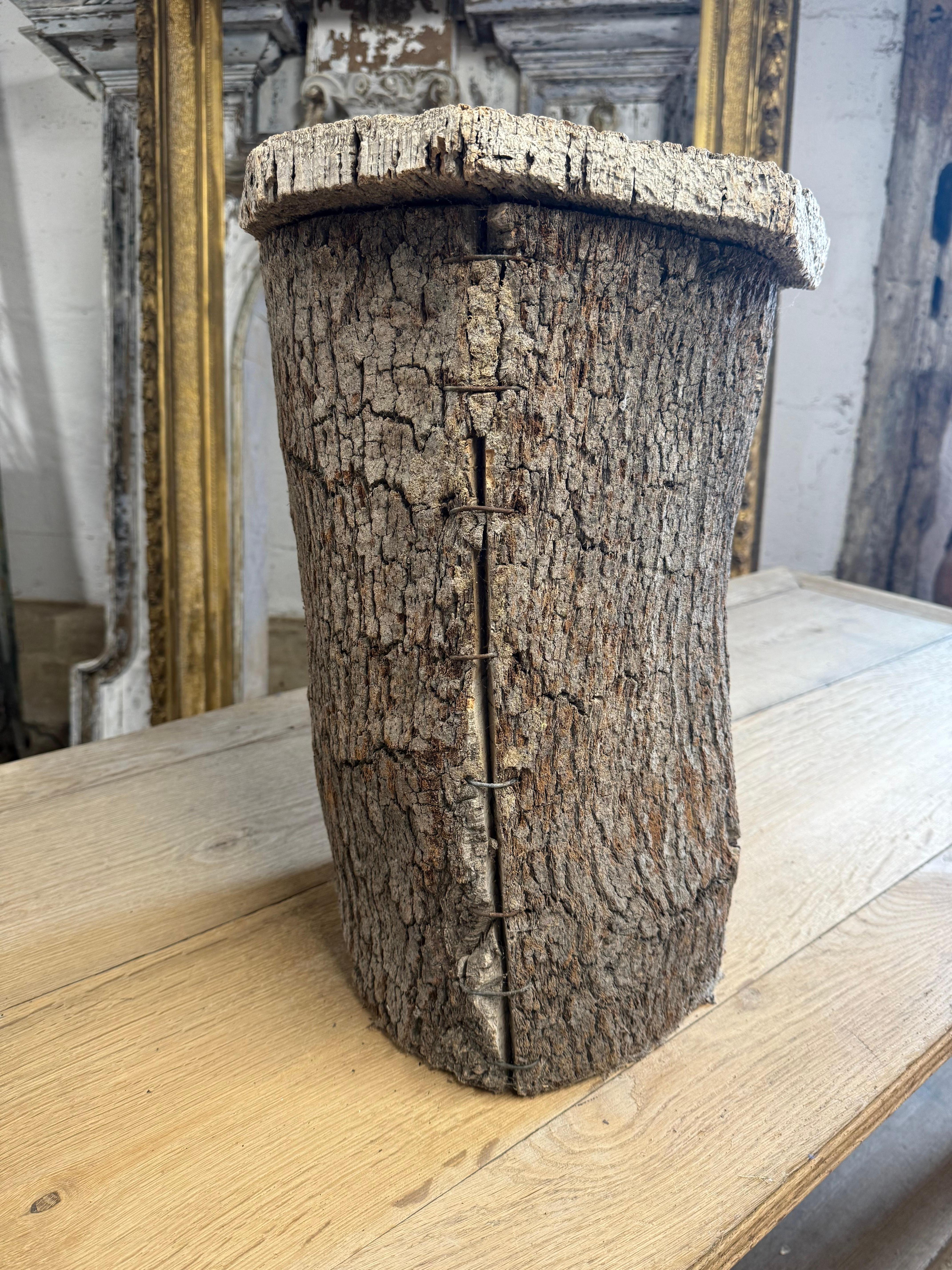 Hand-Crafted 19th Century Spanish Cork Beehive For Sale