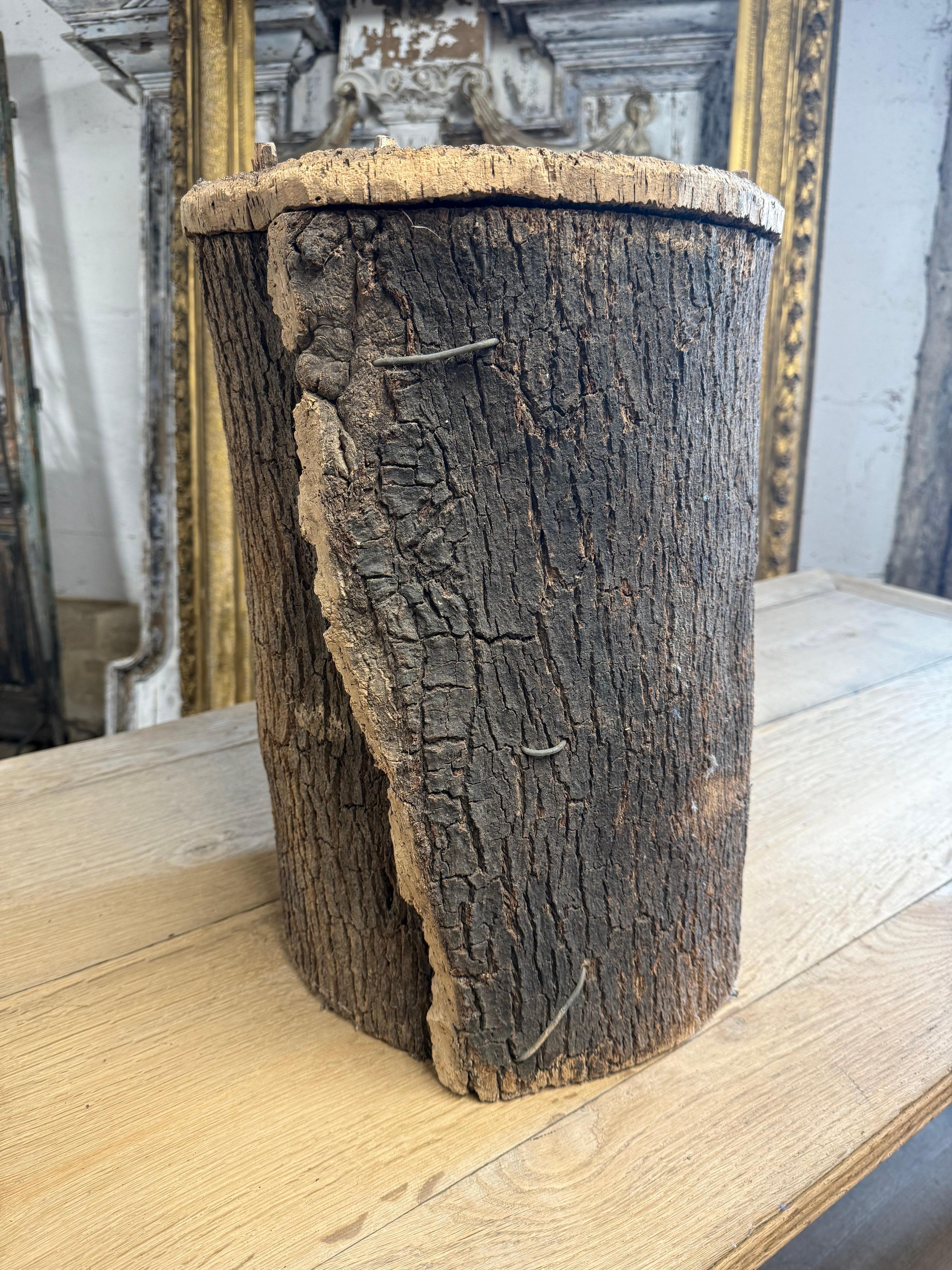 Hand-Crafted 19th Century Spanish Cork Beehive For Sale