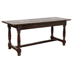 19th Century Spanish Dark Walnut Console Table