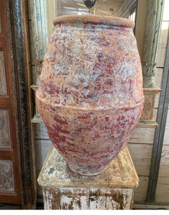 19th Century Spanish Earthenware Olive Jar