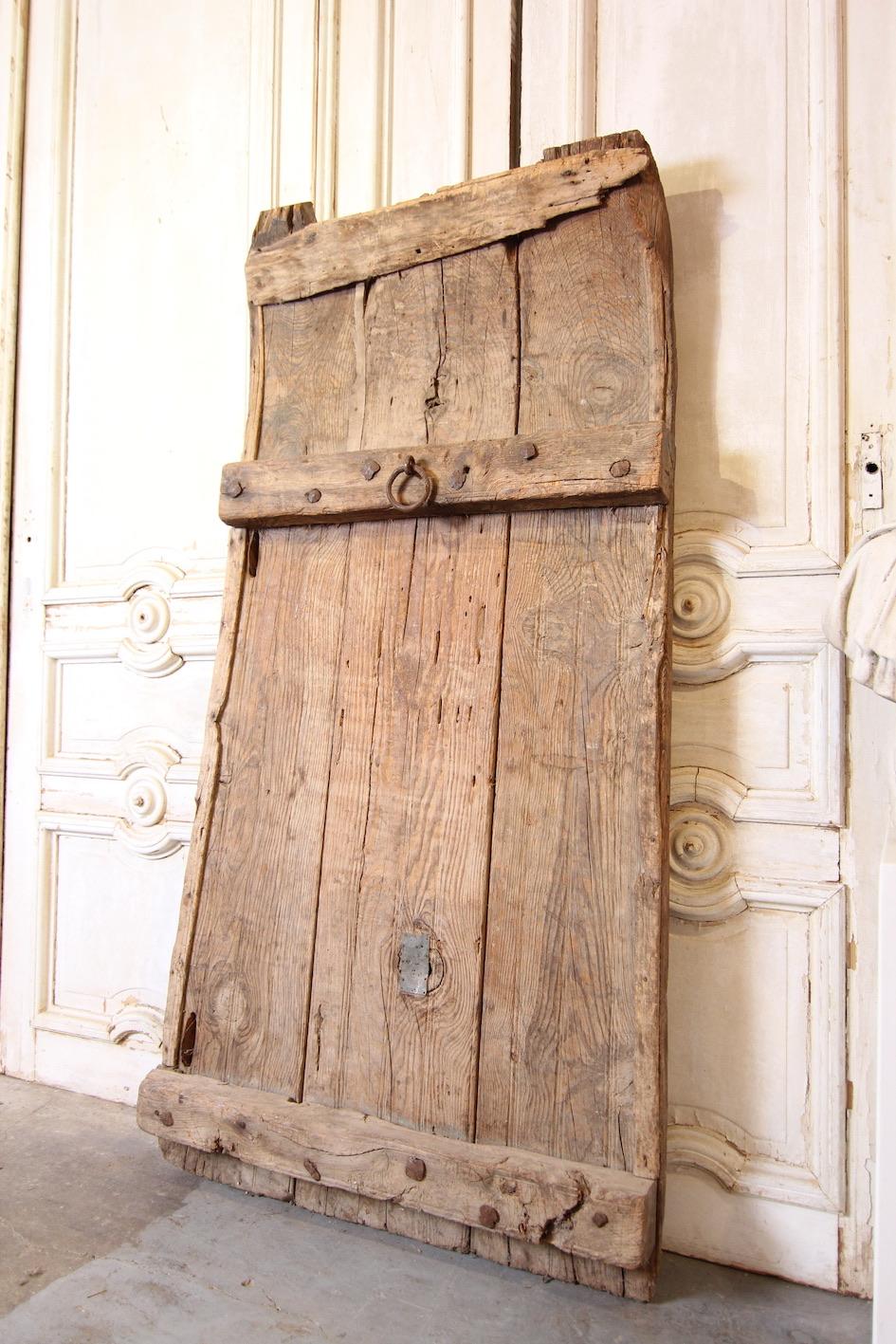 Rustic 19th Century Spanish Farming Tribulum Threshing Board