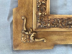 19th Century Spanish Frame of Carved and Gilded Wood