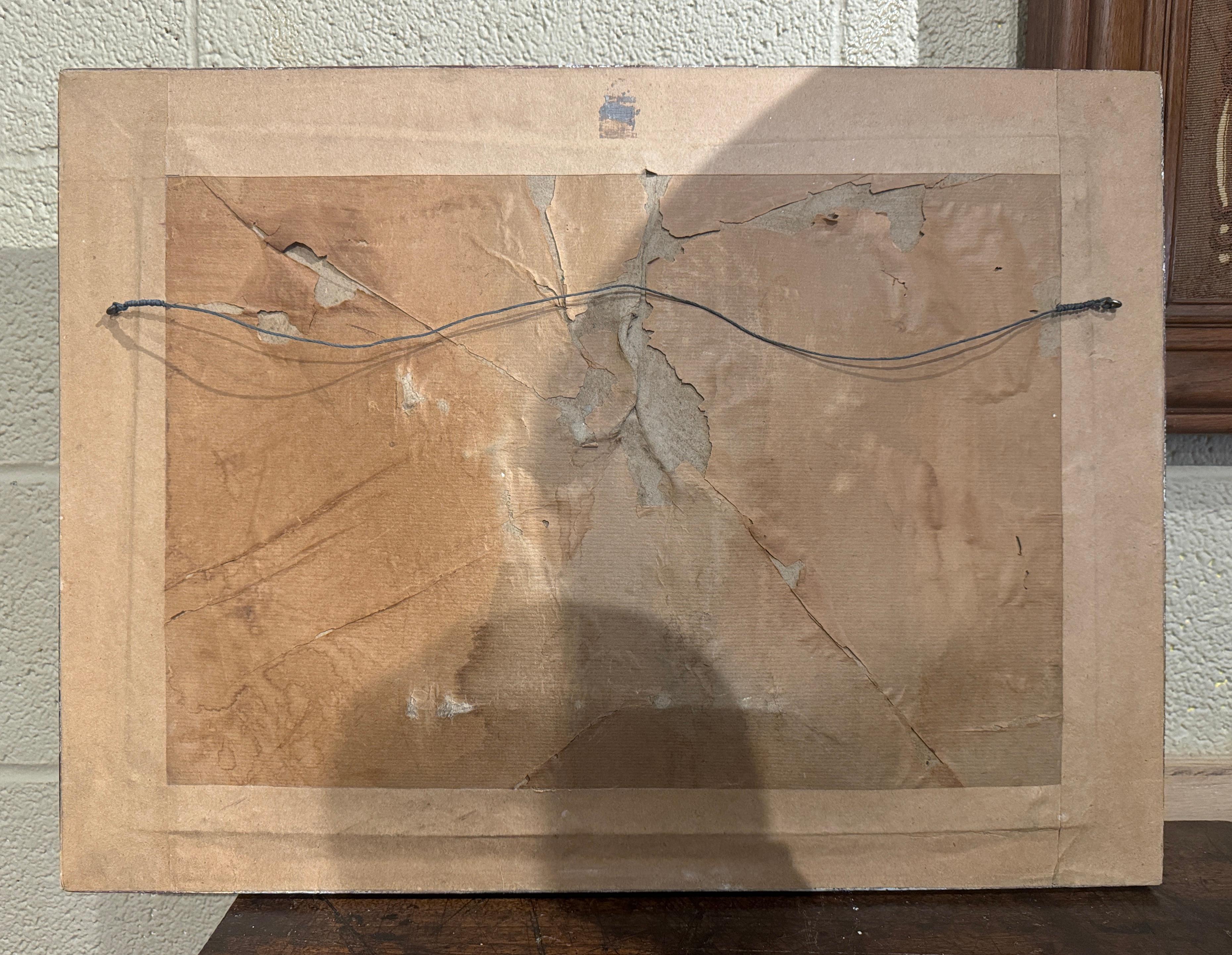 19th Century Spanish Framed Repousse Silverplated on Copper 