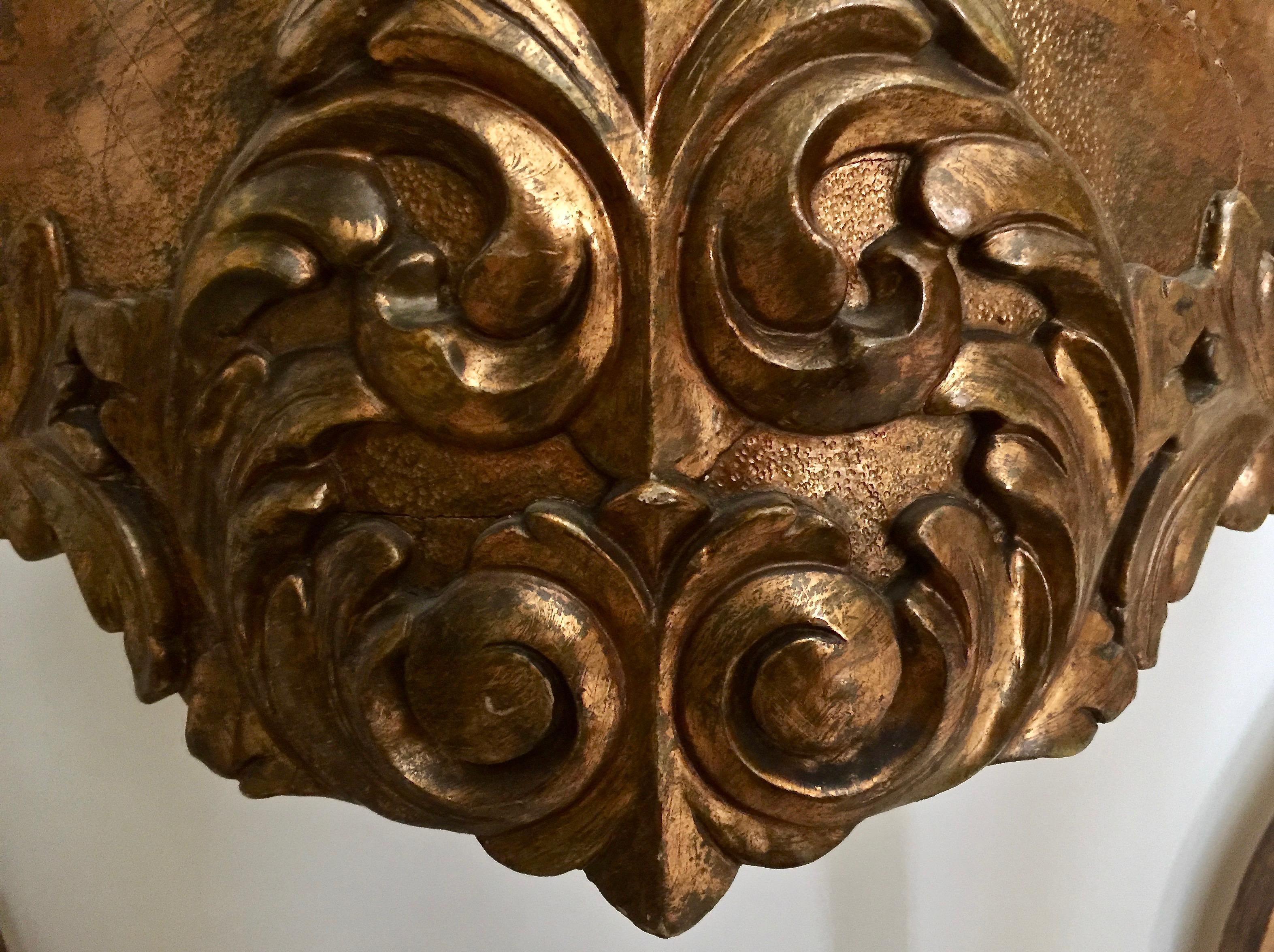XIXe siècle console en bois doré espagnol du 19ème siècle en vente