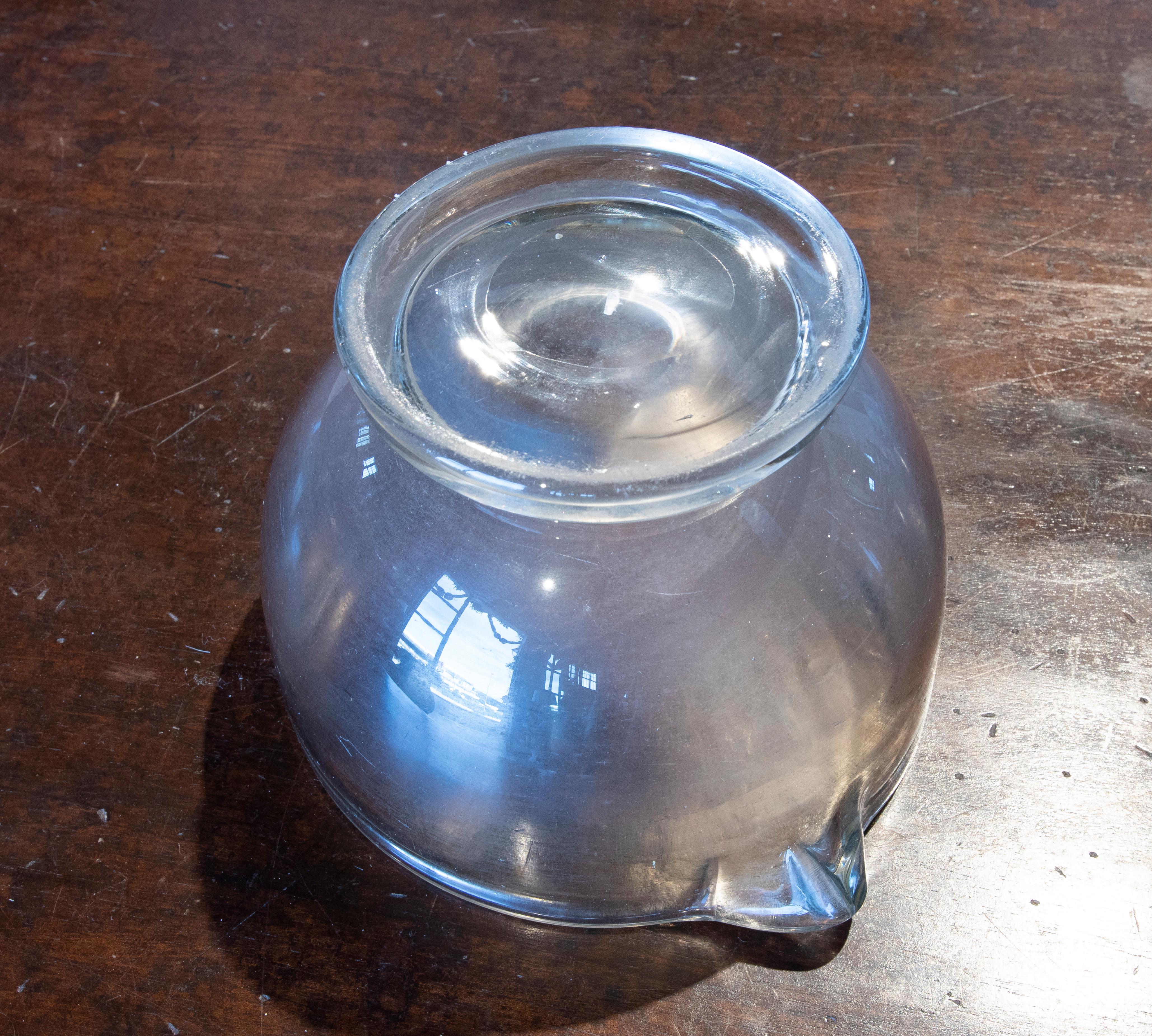 19th Century Spanish Glass Apothecary's Container For Sale 7