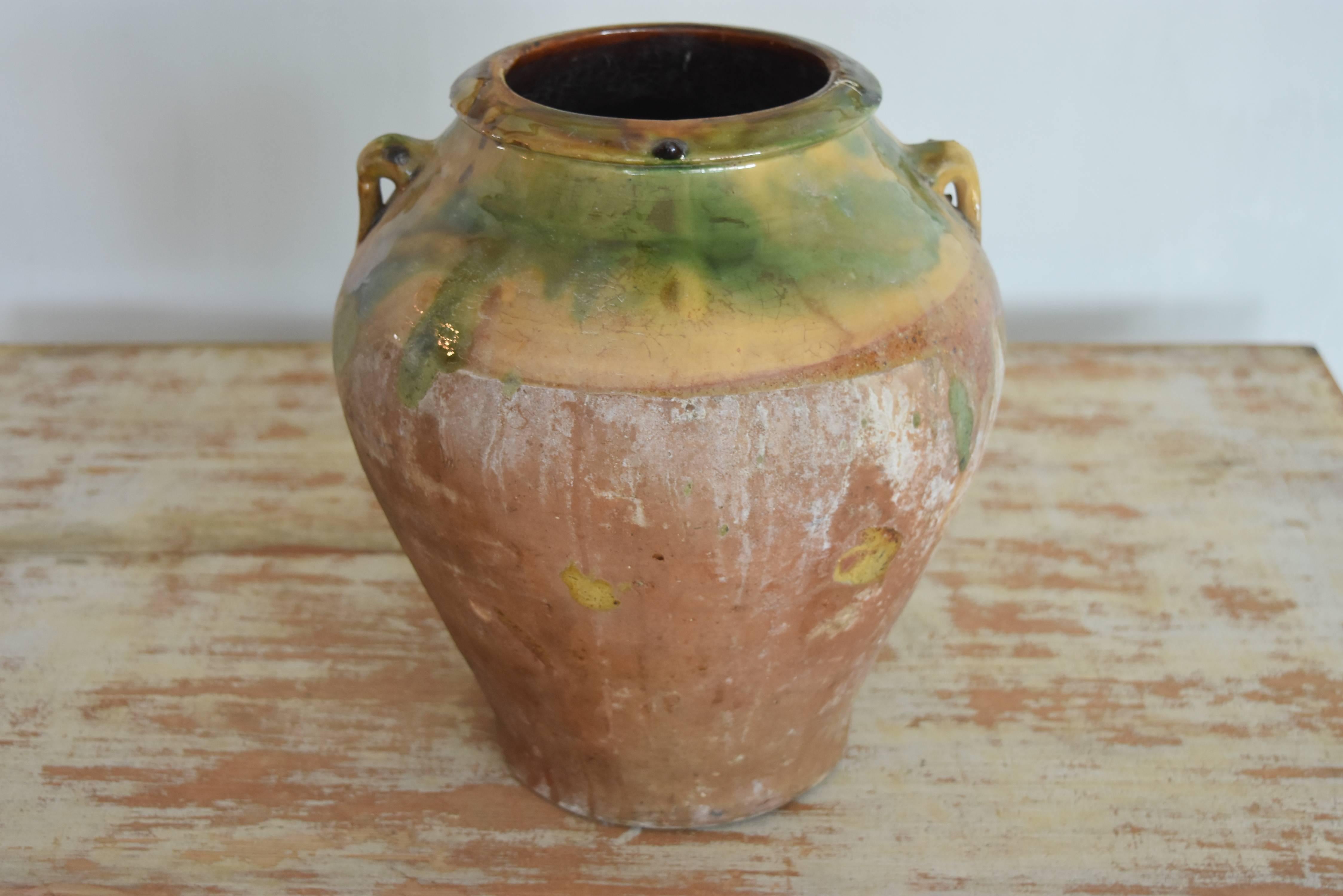 Unglazed 19th Century Spanish Glazed Pottery from Tarragona with Double Handles