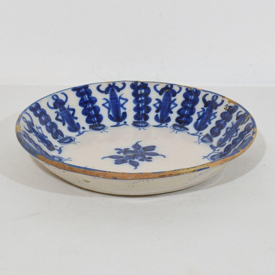 19th Century Spanish Glazed Terracotta Bowl 2