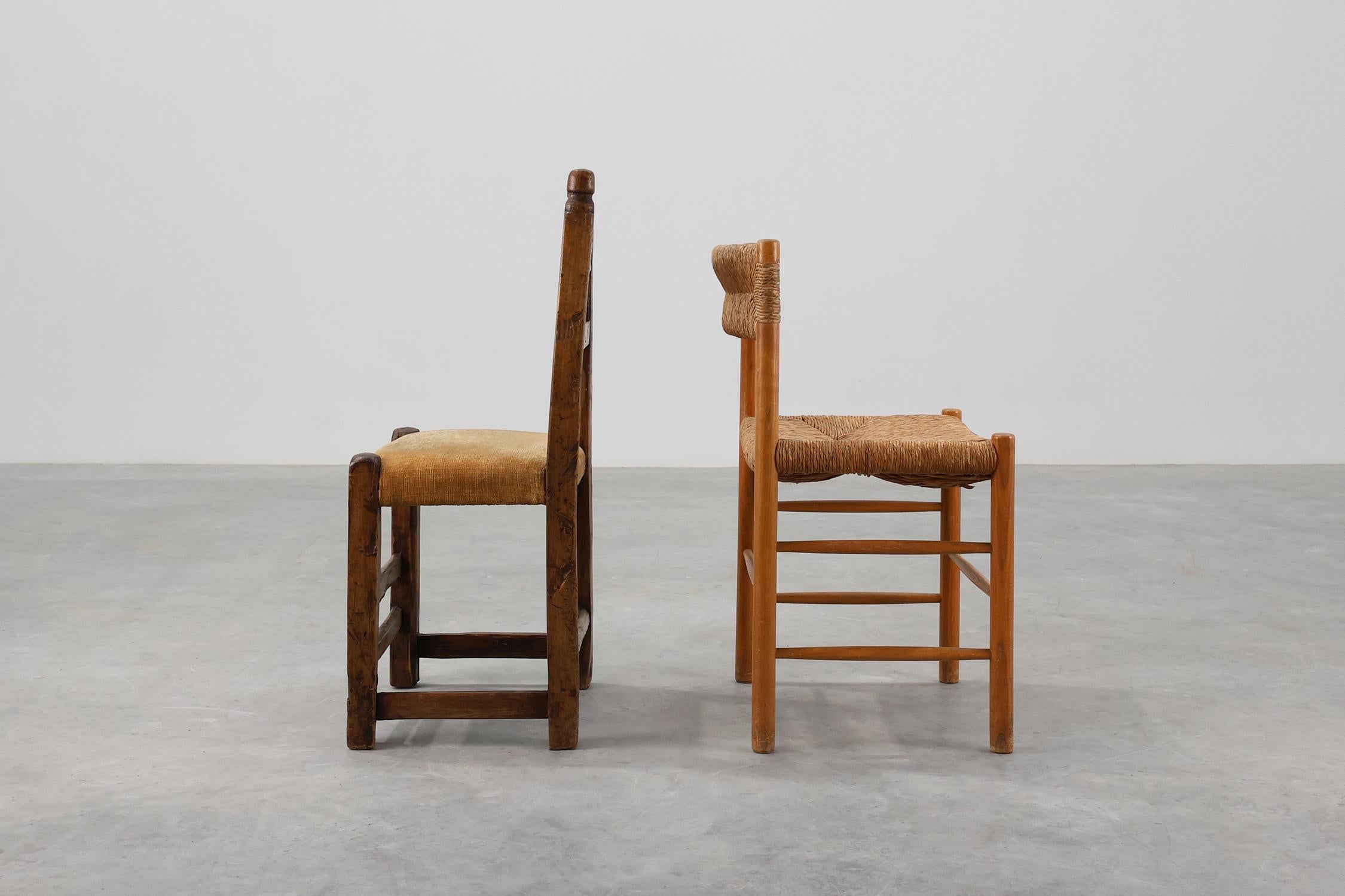 España / siglo XIX / silla auxiliar / roble, tela / española / antigua / provincial francesa 

Una encantadora silla auxiliar española del siglo XIX, hecha a mano con madera de roble maciza y ricamente detallada con motivos tradicionales tallados a