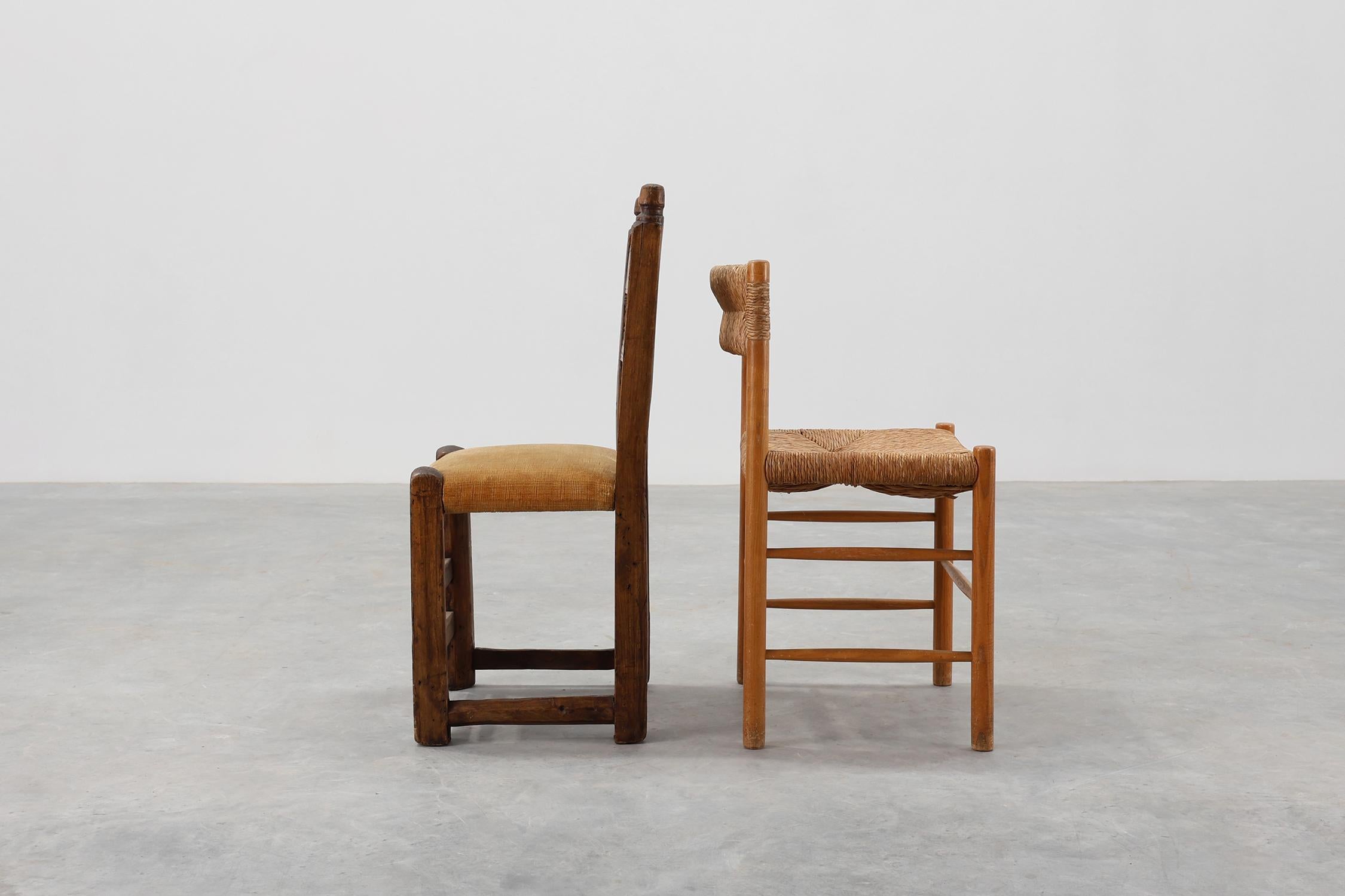 Espagne / 19e siècle / chaise d'appoint / chêne, tissu / Espagnol / Antique / Français Provincial 

Charmante chaise d'appoint espagnole du XIXe siècle, fabriquée à la main en bois de chêne massif et richement ornée de motifs traditionnels sculptés