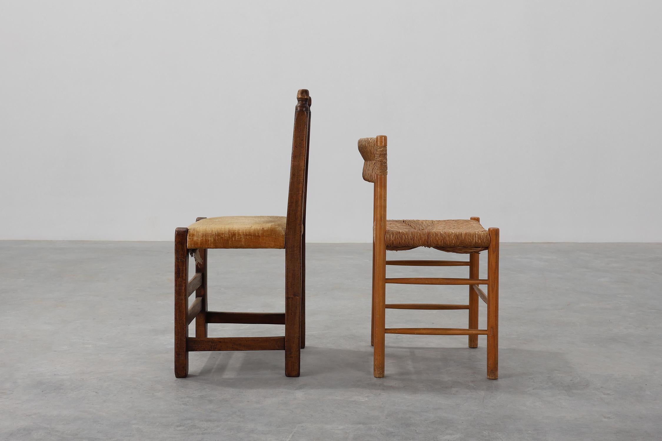 España / siglo XIX / silla auxiliar / roble, tela / española / antigua / provincial francesa 

Una encantadora silla auxiliar española del siglo XIX, hecha a mano con madera de roble maciza y ricamente detallada con motivos tradicionales tallados a