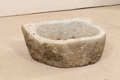 19th Century Spanish Hand-Carved Stone Sink, Trough or Planter