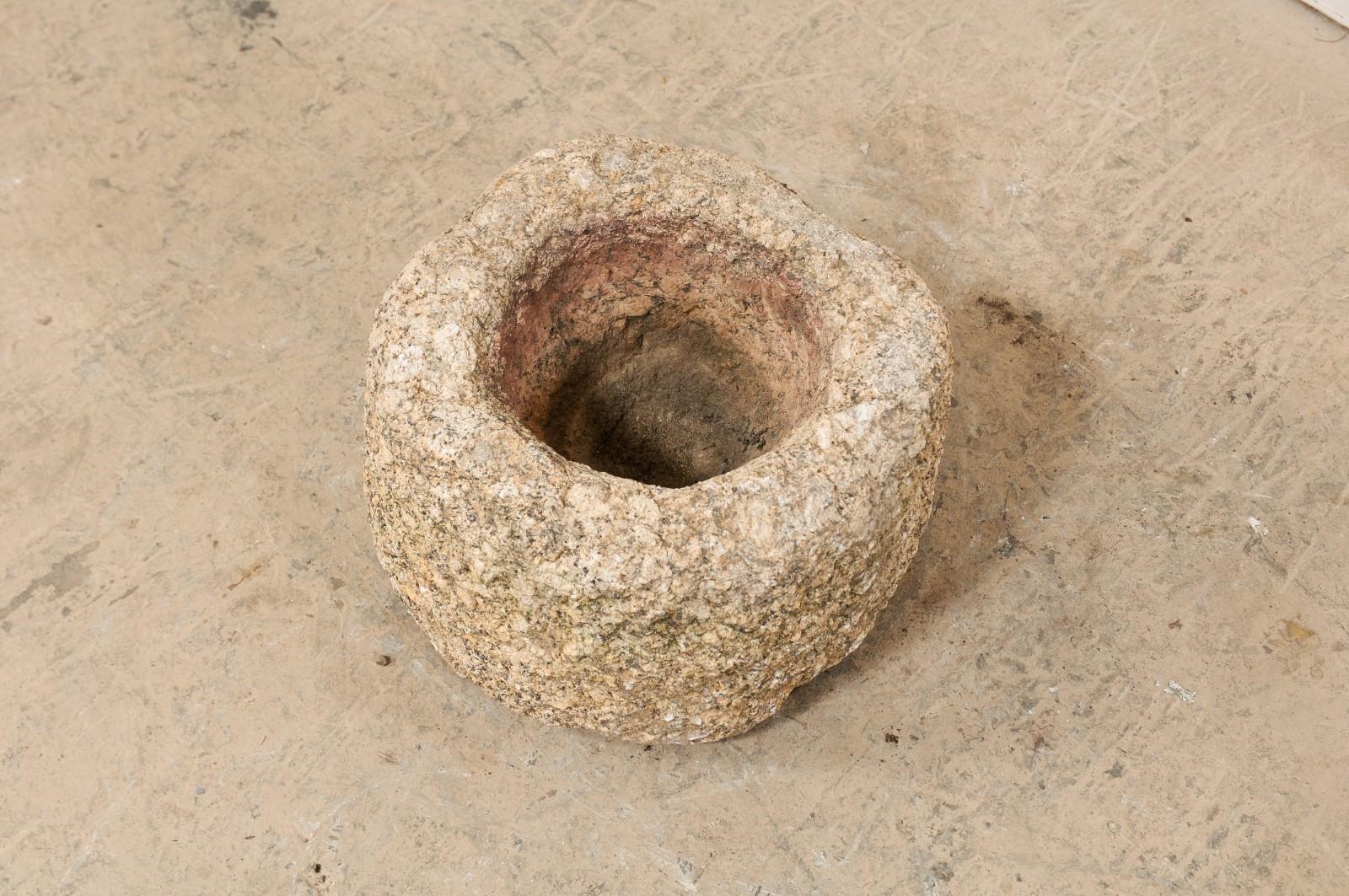 19th Century Spanish Hand Carved Stone Trough 7
