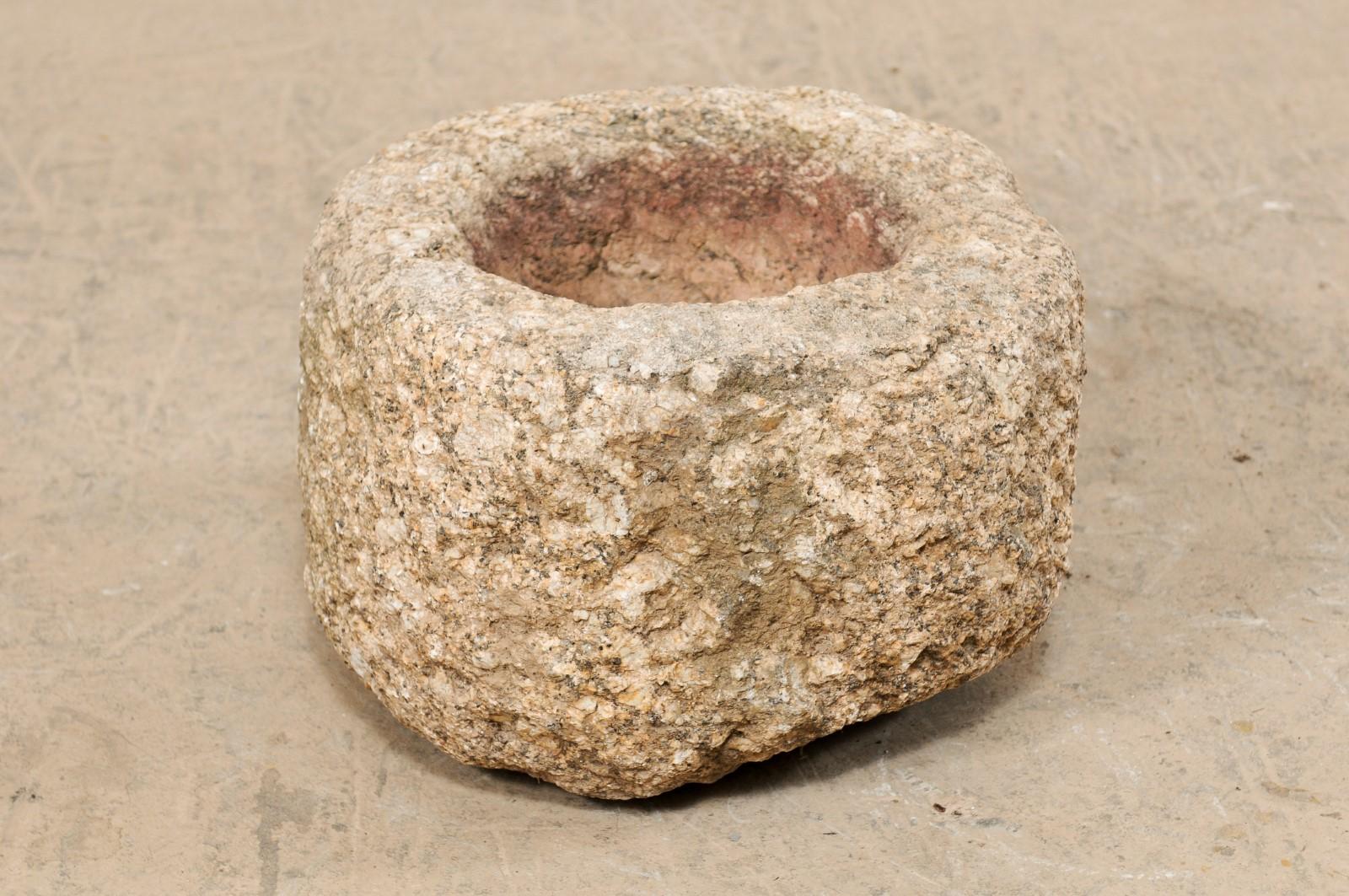 19th Century Spanish Hand Carved Stone Trough 8