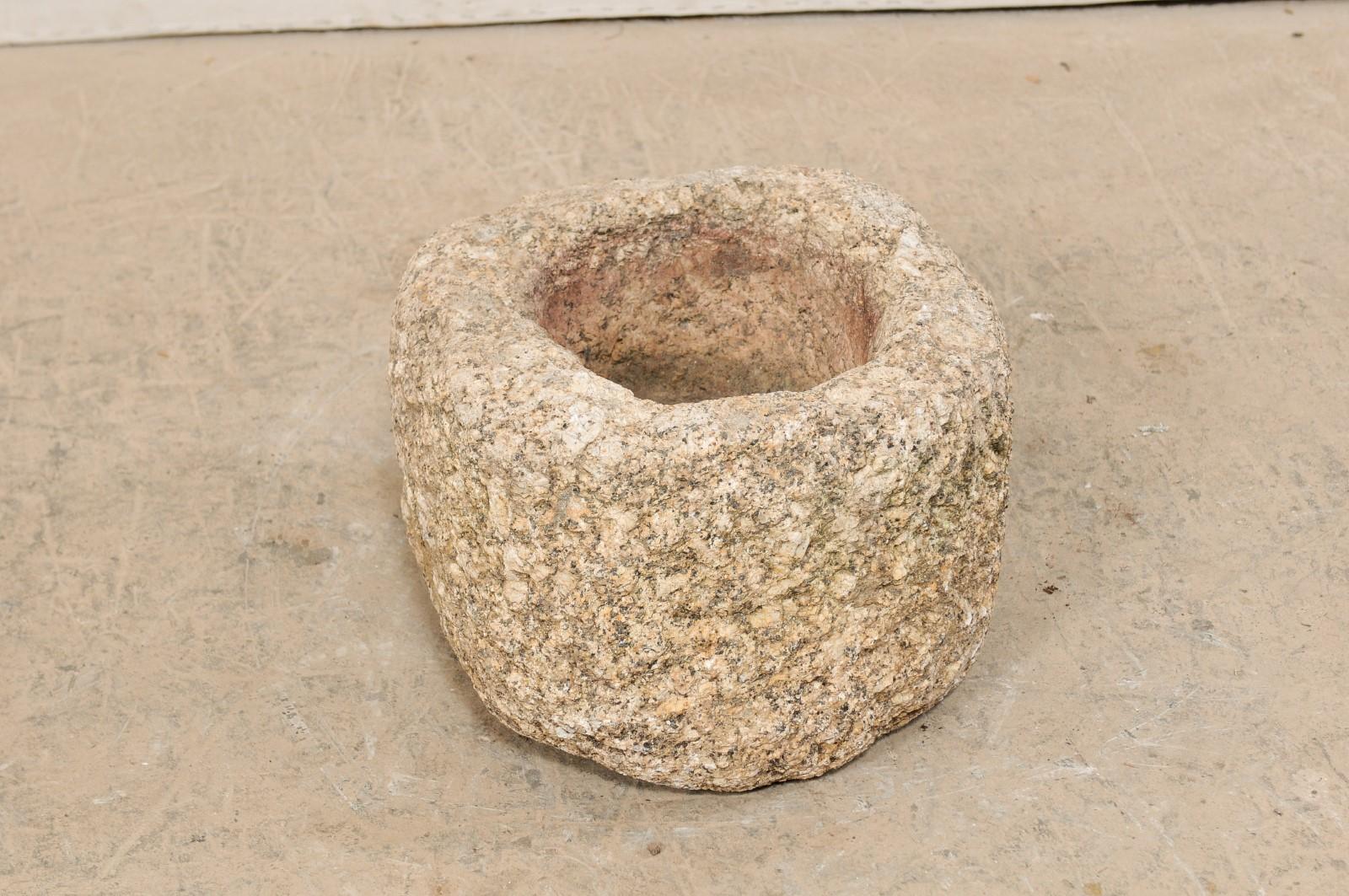 19th Century Spanish Hand Carved Stone Trough 2