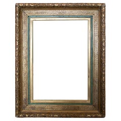 Antique 19th Century Spanish Handcrafted Giltwood Frame