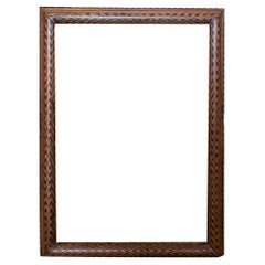 Antique 19th Century Spanish Handcrafted Marquetry Frame
