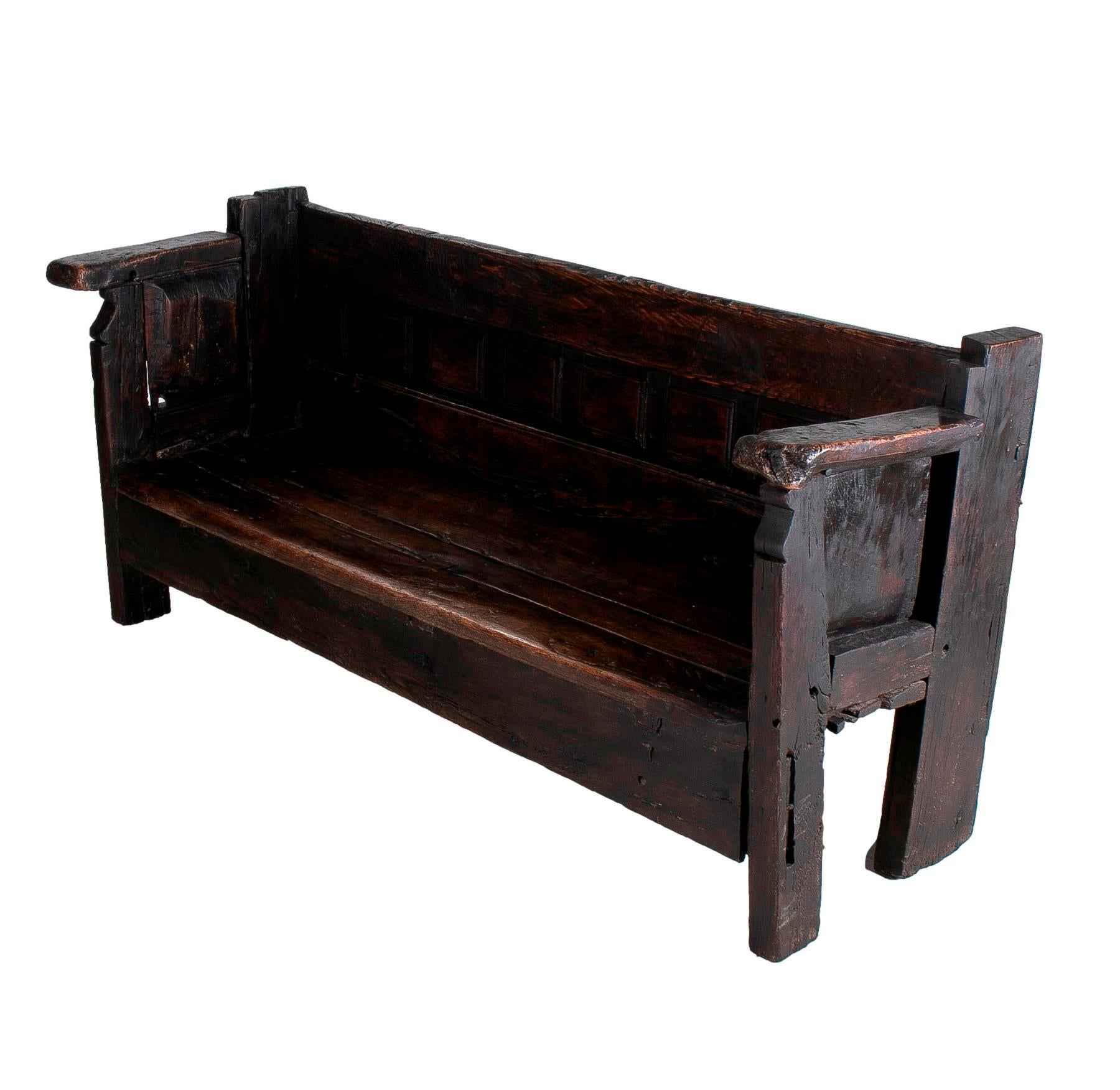handmade wooden benches