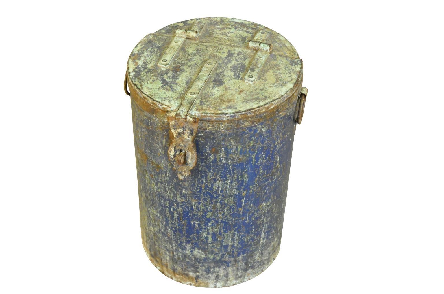 19th Century Spanish Iron Container In Good Condition In Atlanta, GA