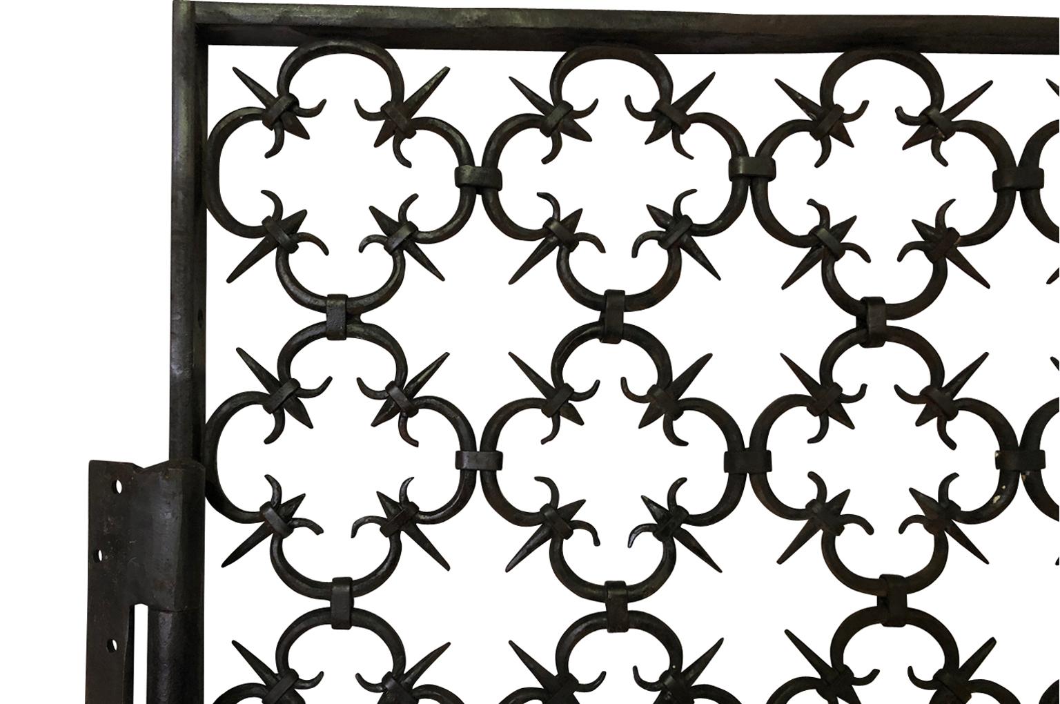 19th Century Spanish Iron Gate at 1stDibs