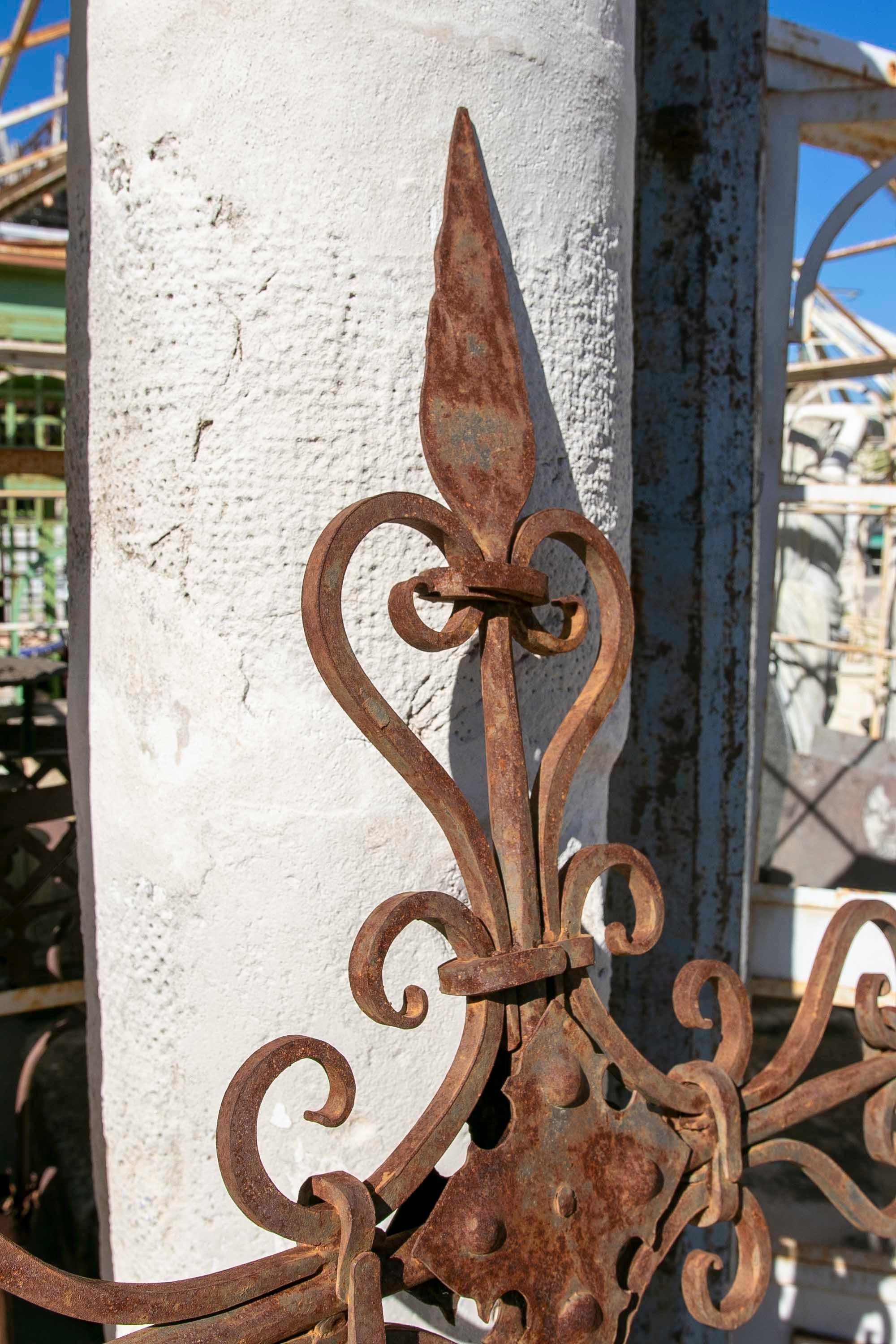 19th Century Spanish Iron Weathervane from the Top of a Building. For Sale 12