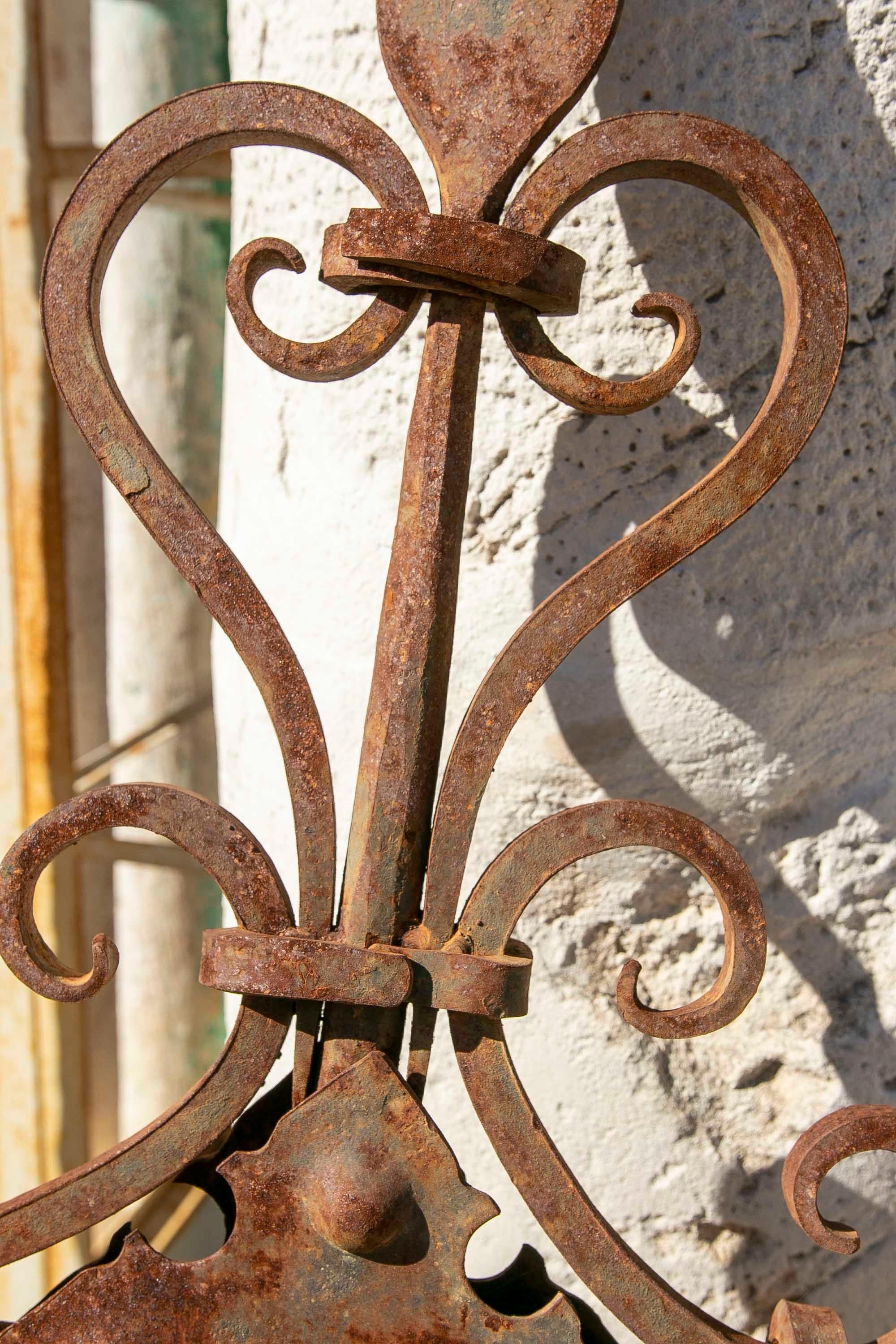 19th Century Spanish Iron Weathervane from the Top of a Building. For Sale 15