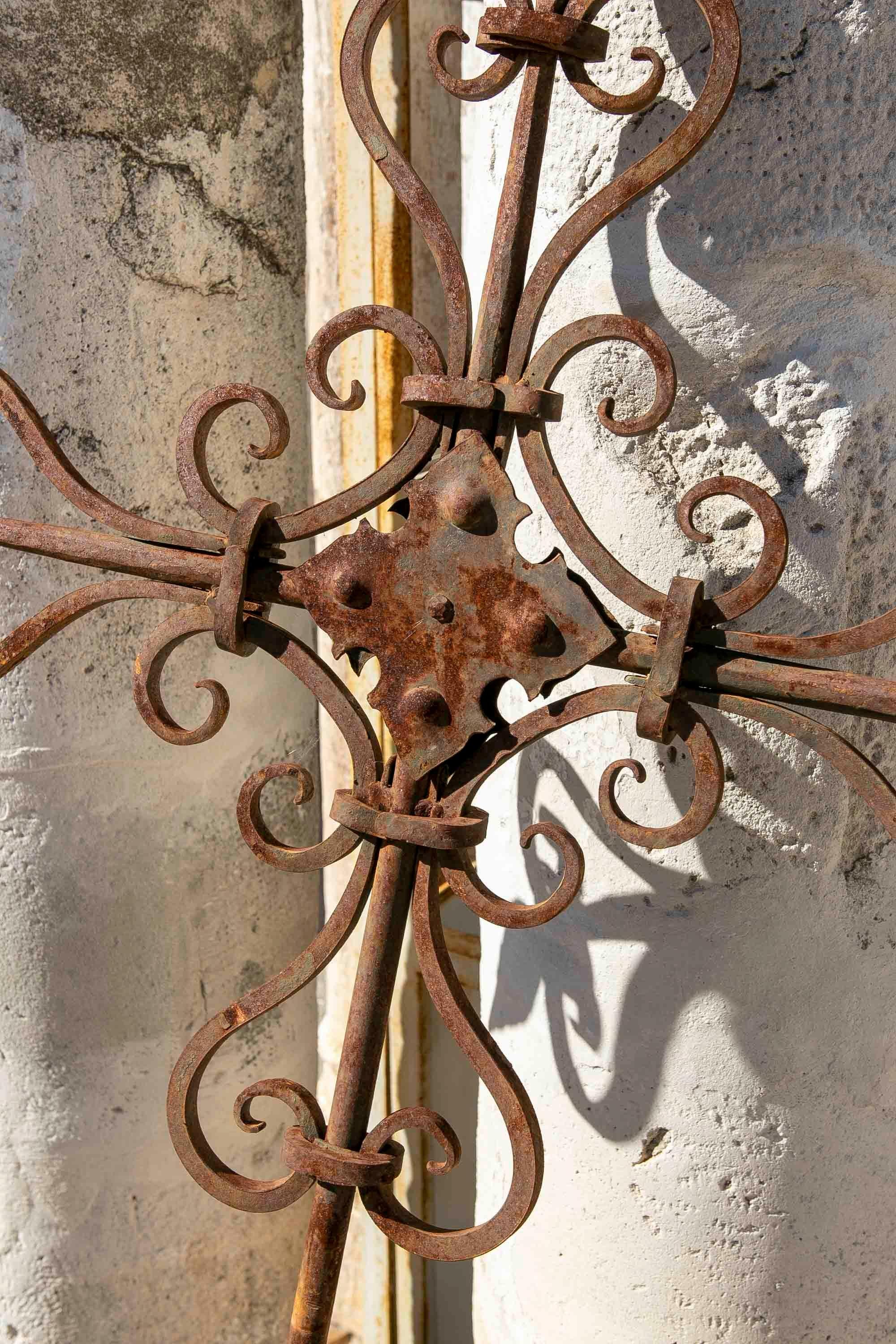 19th Century Spanish Iron Weathervane from the Top of a Building. For Sale 1